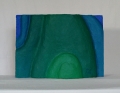 Blaugrüner Berg. 50 x 35,5 x 16 cm, Styropor, Acrylbeschichtung. 2005