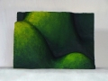 Rasenhügel (giftgrün). 50 x 36 x 17 cm, Styropor, Acrylbeschichtung. 2005