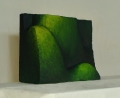 Rasenhügel (giftgrün). 50 x 36 x 17 cm, Styropor, Acrylbeschichtung. 2005