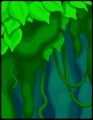 Hanging green mass, version 7